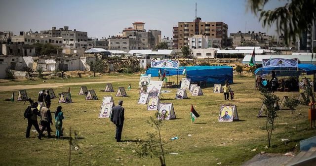 Açlık grevindeki Filistinli tutuklular için 'destek çadırı'