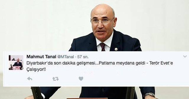 CHP&#039;li vekil Mahmut Tanal&#039;dan skandal &#039;Diyarbakır&#039; paylaşımı