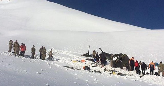 Düşen helikopterin enkazı Ankara&#039;ya gönderildi