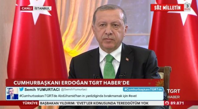 Erdoğan&#039;dan anket açıklaması