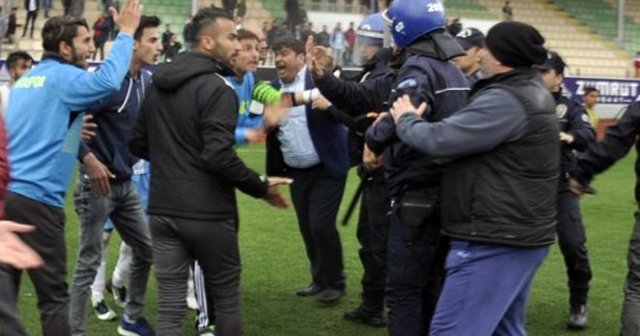 Polis-taraftar gerginliği: 8 gözaltı