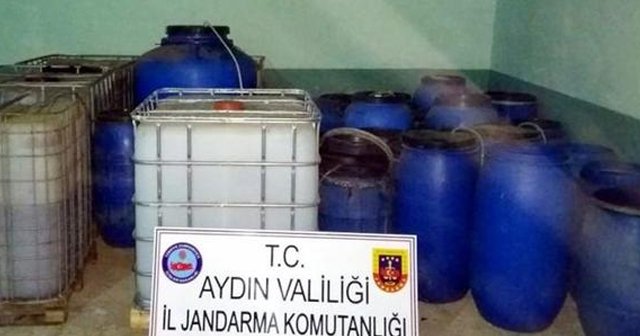 Samanlıkta 4 bin 500 litre sahte içki ele geçirildi