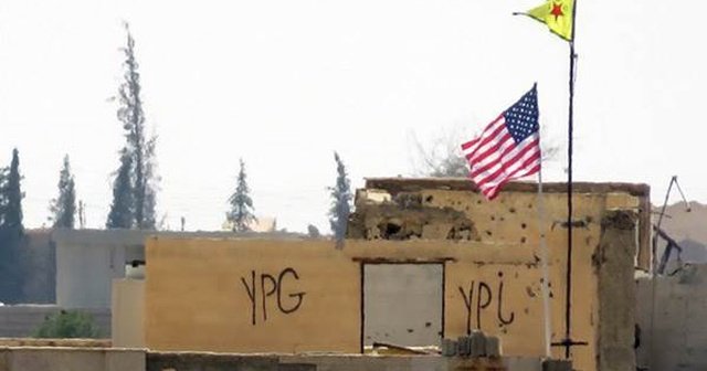 ABD bayrağı ve PKK paçavrası indirildi
