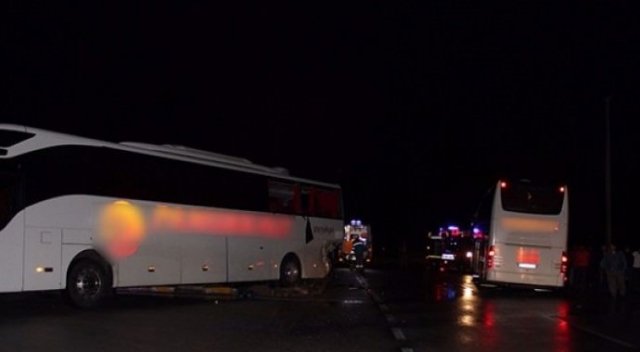 Aynı firmanın otobüsleri çarpıştı: 40 yaralı