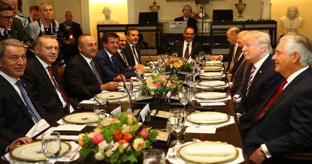 Erdoğan ABD&#039;de onuruna verilen öğle yemeğine katıldı