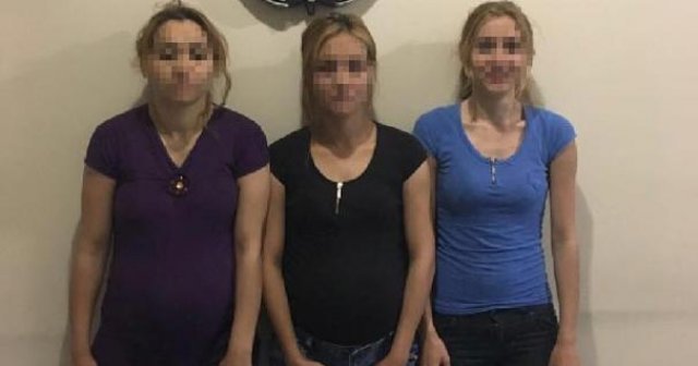 Hırsızlık şüphelisi 2&#039;si hamile 3 kadın gözaltına alındı
