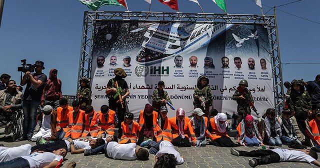 Mavi Marmara şehitleri Gazze&#039;de anıldı