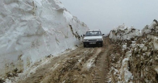 Mayıs ayında Tokat&#039;ta şaşırtan görüntü