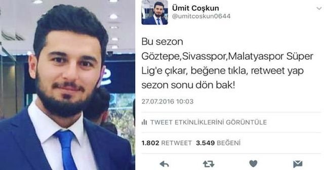 1 yıl önce yazdı, 3 takımı da bildi