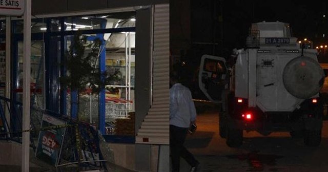 Diyarbakır&#039;da markete bombalı saldırı