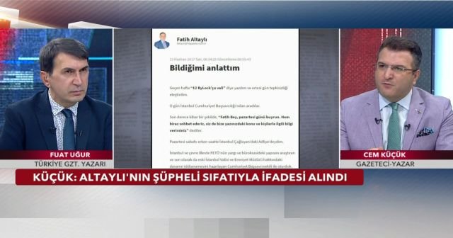 Cem Küçük: Fatih Altaylı bildiklerini anlatmazsa 10,5 yıl ile yargılanacak