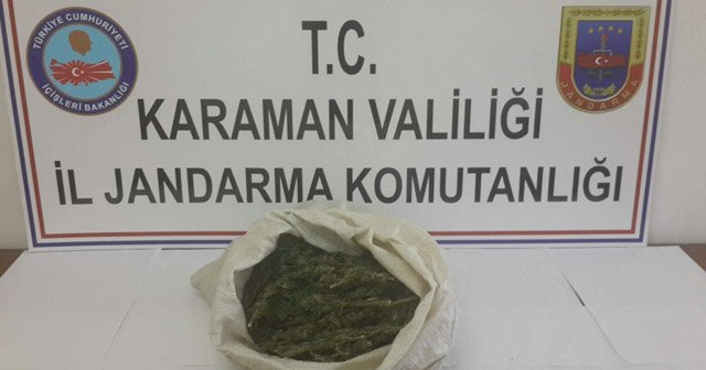 Karaman&#039;da jandarmadan uyuşturucu operasyonu