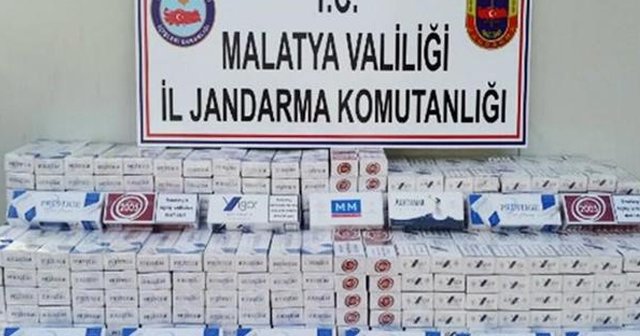 Malatya&#039;da jandarma 5 bin paket kaçak sigara ele geçirdi