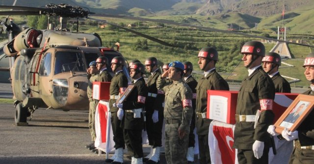 Şehitlerimiz törenle memleketlerine uğurlandı