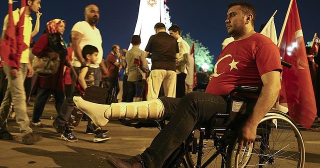 15 Temmuz gazisi: Bir bacak değil, canım feda