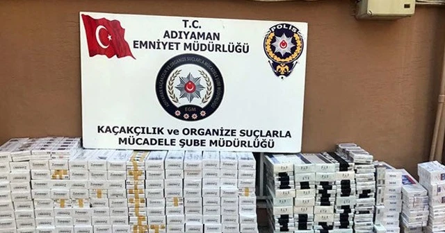 Adıyaman’da 4 bin 129 paket kaçak sigara ele geçirildi