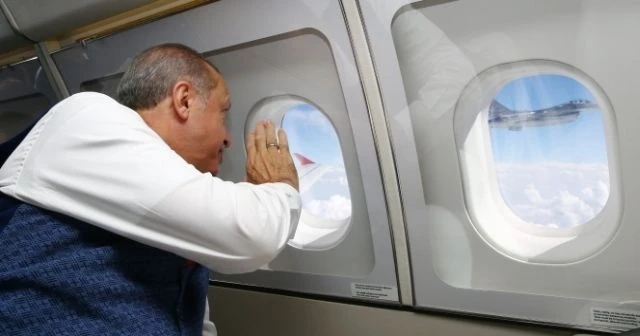 Erdoğan’a F-16’lar eşlik etti