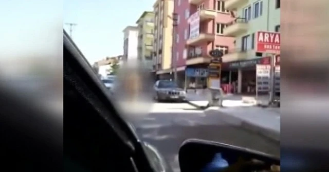 Görenler şaştı kaldı, gözaltına alındı