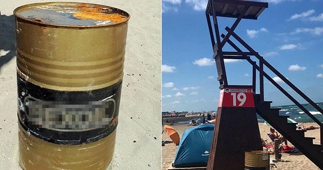 Karadeniz'de içi sıvı dolu variller bulundu