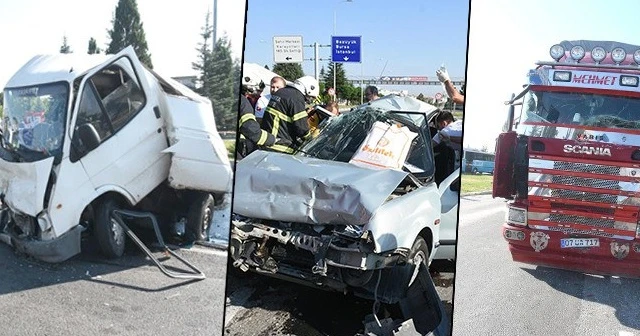 Kavşakta kamyon dehşeti: 1 ölü, 5 yaralı