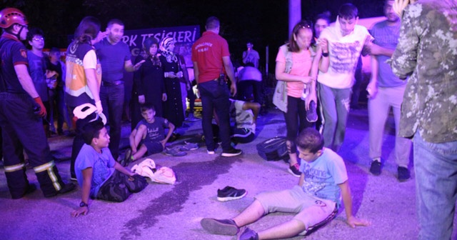 Kur’an kursu öğrencilerinin piknik keyfi kazayla sonlandı: 15 yaralı