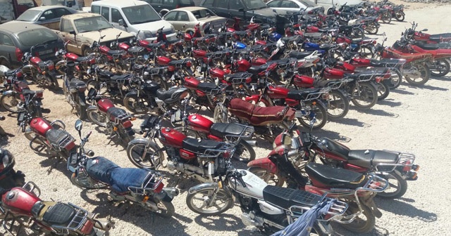 Şanlıurfa’da 166 çalıntı motosiklet ele geçirildi