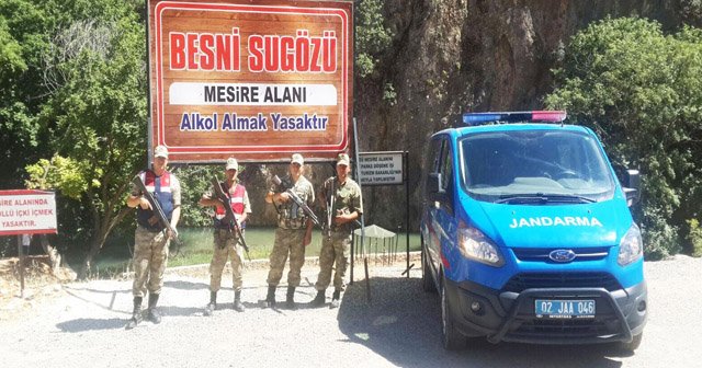 Sugözü Mesire Alanında jandarma denetimleri sıklaştırdı