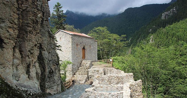 Sümela&#039;nın Aya Varvara Manastırı ön plana çıktı