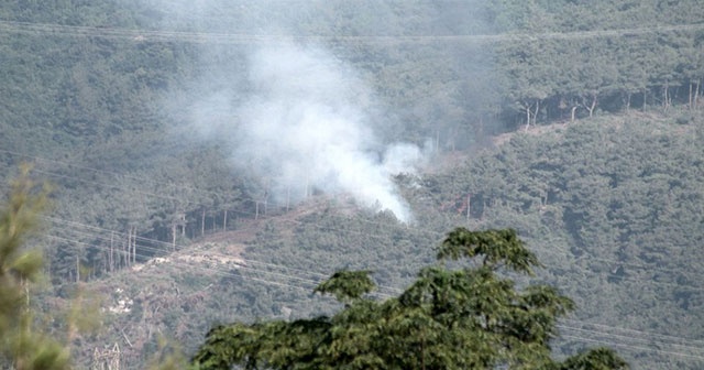 Amanoslar&#039;da PKK ile sıcak temas! Teröristler ormanı ateşe verdiler