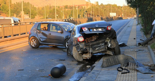 Başkent’te trafik kazası: 2 yaralı