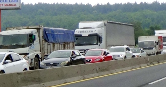 Bolu Dağı&#039;nda trafik durdu