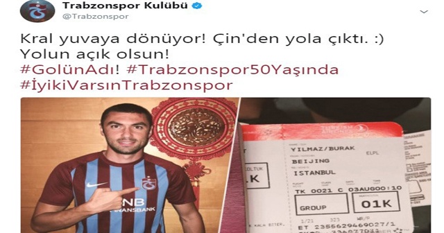 Burak Yılmaz Trabzonspor&#039;a dönüyor