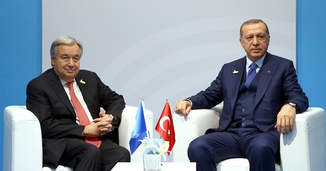 Cumhurbaşkanı Erdoğan, Guterres ile Arakan&#039;ı görüştü