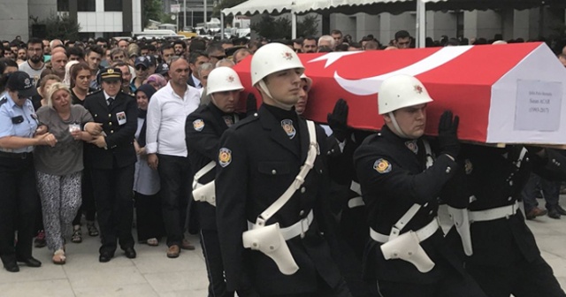 DEAŞ’lı teröristin saldırısında şehit düşen Sinan Acar için veda töreni