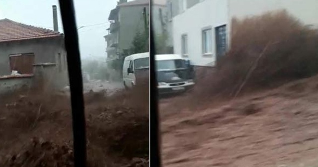 Denizli’de sel ve heyelan paniği