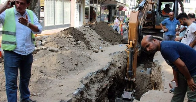 İshale hattı kazısından tarih fışkırdı