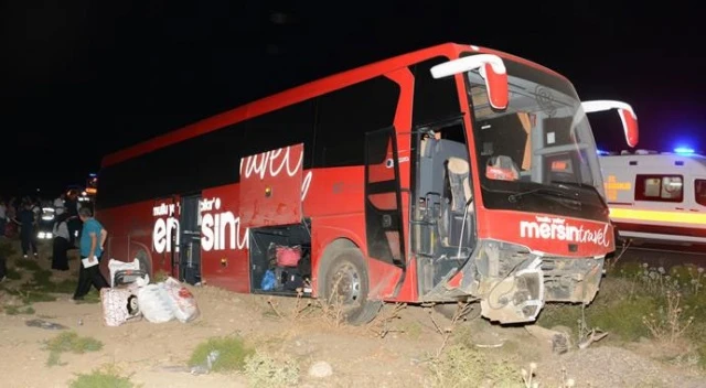 Kayseri'de yolcu otobüsü şarampole devrildi: 26 yaralı
