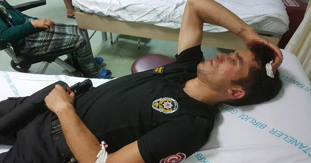 Maçta çıkan olaylarda hastanelik oldular