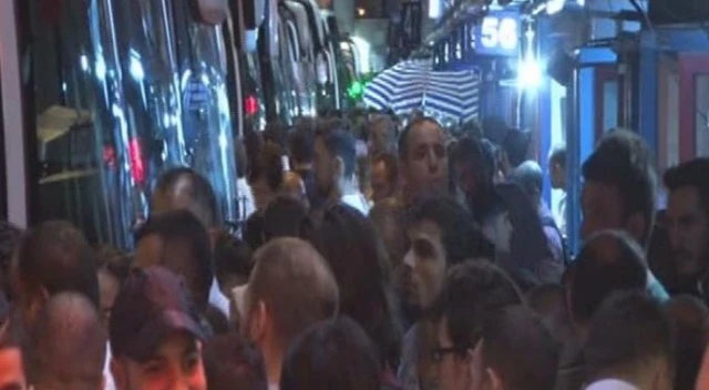 Otogardaki yoğunluk gece boyunca sürdü