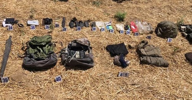 PKK&#039;lıların sırt çantalarında çok sayıda mühimmat ele geçirildi