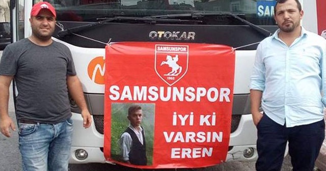 Samsunsporlu taraftarlar, Eren Bülbül için Trabzon&#039;a gitti