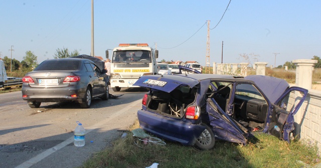 Tekirdağ’da iki otomobil çarpıştı: 4 yaralı