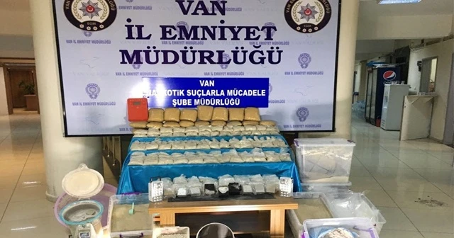 Van'da 89 kilo eroin ele geçirildi