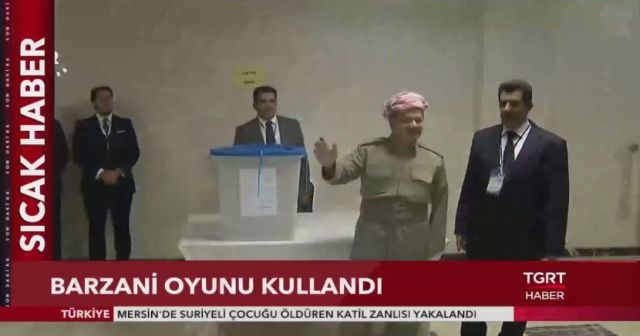 Barzani oyunu kullandı