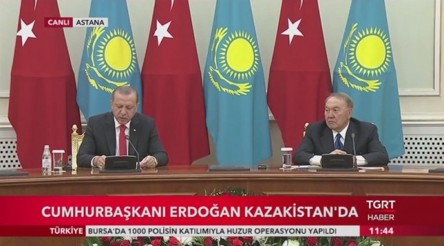 Cumhurbaşkanı Erdoğan Kazakistan&#039;da konuştu