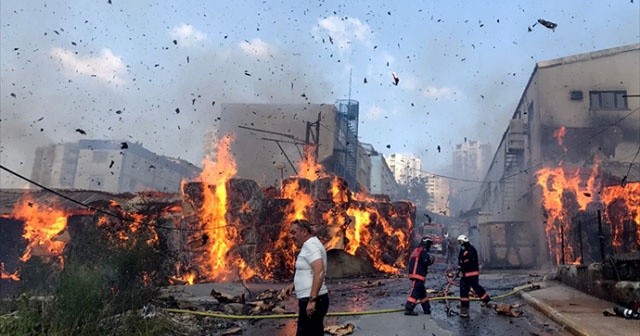 Kütahya&#039;da fabrika yangını meydana geldi