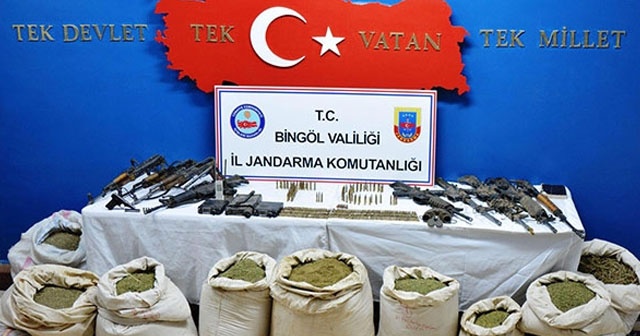 Bingöl&#039;de 174 kilo esrar ele geçirildi