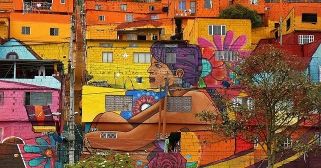 Bogota’daki grafitili mahalle, sakinlerinin gururu oldu