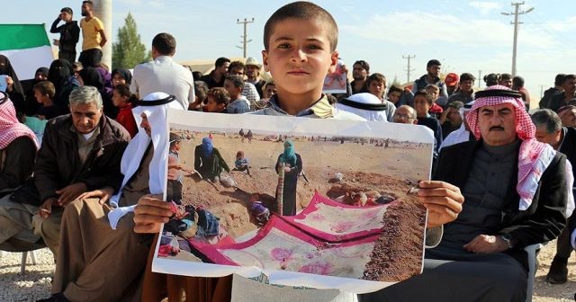 Çadır kentte terör örgütü PKK/PYD protesto edildi