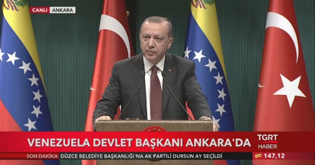 Cumhurbaşkanı Erdoğan ve Maduro ortak basın toplantısı düzenledi